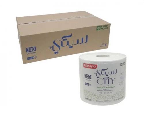 كرتون مناديل سيتي ماكسي رول 300 م بالجملة