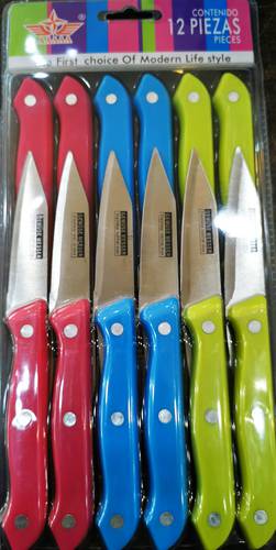 12PCS سكين ملون