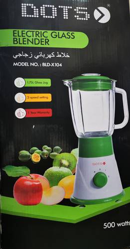 خلاط كهربائي زجاجيDOTS  BLD-X104