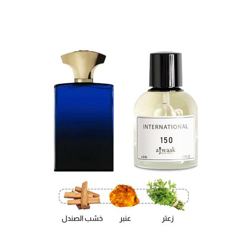 عطر زرقاء ومجسم نبات و توابل