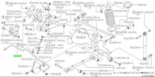 عمود توازن خلفي باثفندر  1996  -2004 منتج اصلي