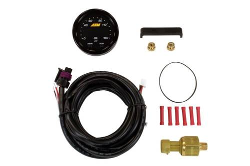 قيج ضغط بنزين / زيت 0-150 PSI من AEM