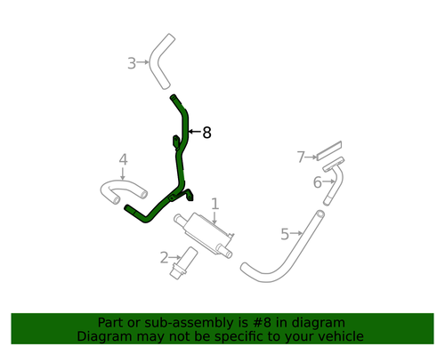 ماسورة ماء لنيسان باترول و أرمادا و تيتان محرك 5.6 موديلات 2004 إلى 2024 منتج اصلي