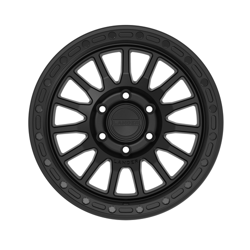 جنوط CANYON مقاس 17×9J باللون الأسود – نمط براغي (5×127) من شركة Lander Wheels