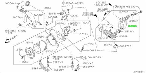  قاعدة  فلتر الهواء باترول سفاري (Y61) بمحرك الفتك 4800-  2002 -2024 منتج اصلي