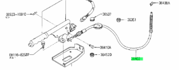 سلك هاند بريك ( جلنط ) امامى باترول 1980