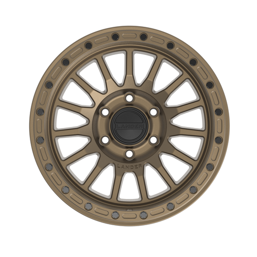 جنوط CANYON مقاس 17×9J باللون البرونزي – نمط براغي (5×127) من شركة Lander Wheels