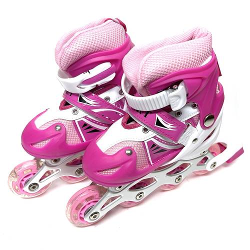 🛼💙 حذاء تزلج خطي للأطفال (Inline Skates) المقاس صغير