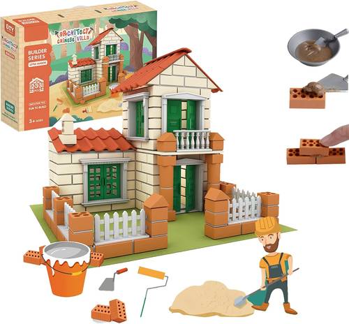 🧱 لعبة بناء المنزل للأطفال 233 قطعة – Happy Villa Builder Series