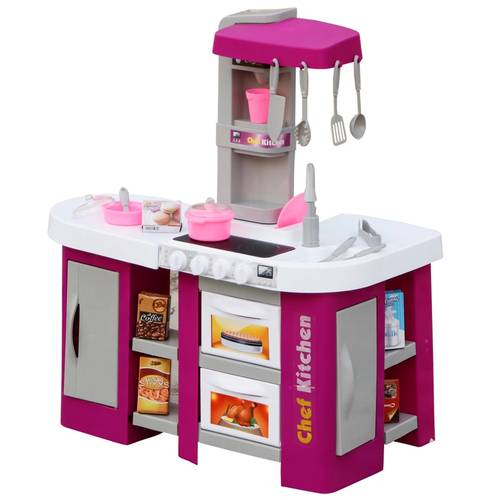 لعبة مطبخ الأطفال الصغير 53 قطعة Chef Kitchen Playset – لون بنفسجي