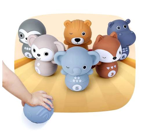 🎳 لعبة بولينج الحيوانات اللطيفة – Animal Rollers Bowling 🐯🐻🐵