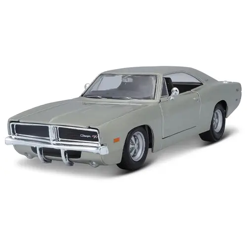 مجسم سيارة مايستو دودج تشارجر R/T موديل 1969 فضي – مقياس 1:24
