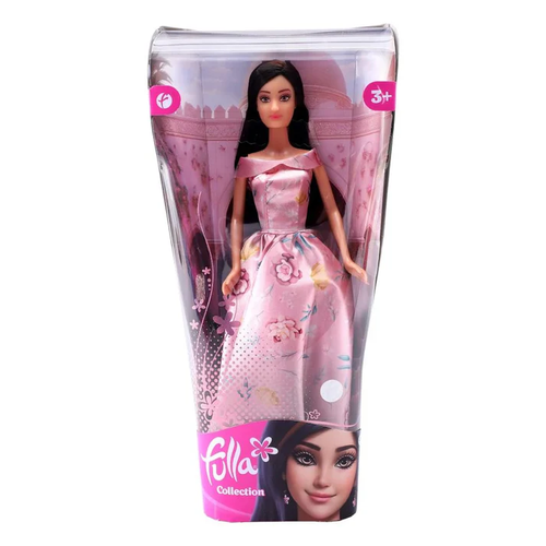 💗 دمية فلة Fulla بفستان وردي أنيق
