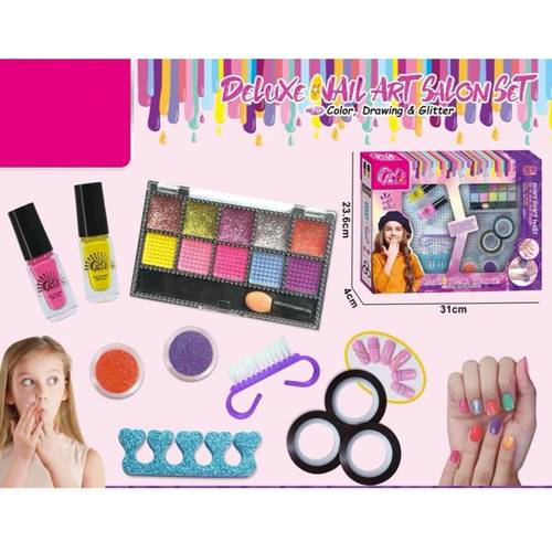 مجموعة صالون أظافر للبنات DLX. Nails Art Salon set
