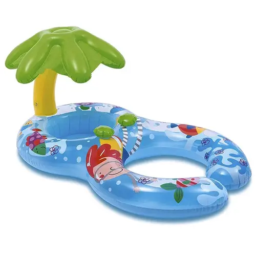 عوامة أطفال إنتكس استوائية مع مظلة نخلة – Tropical Baby Float