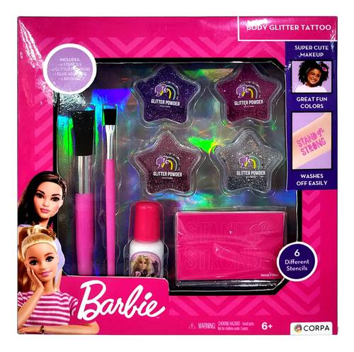 TTCBXMP23 CRP-5202 Barbie Body Glitter Tattoo