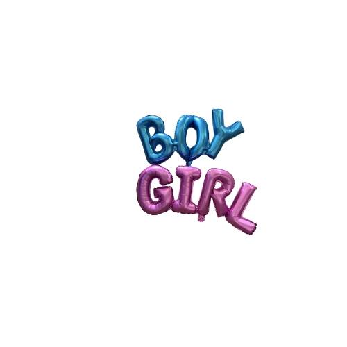 بالون قصدير كلمة boy او  girl
