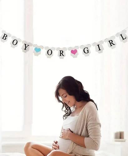 لافتة ورقية boy or girl