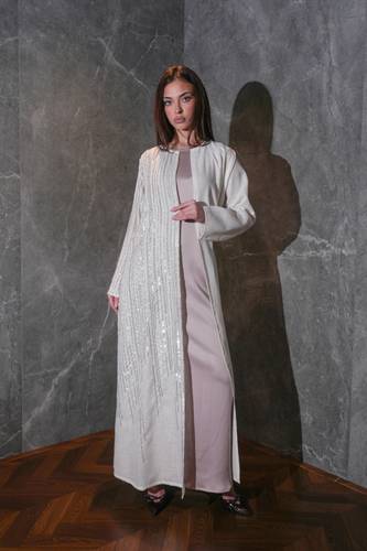 Embellished White Sequin
