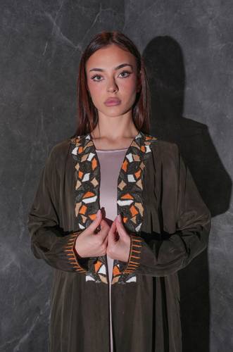 Olive Statement Embroidery  