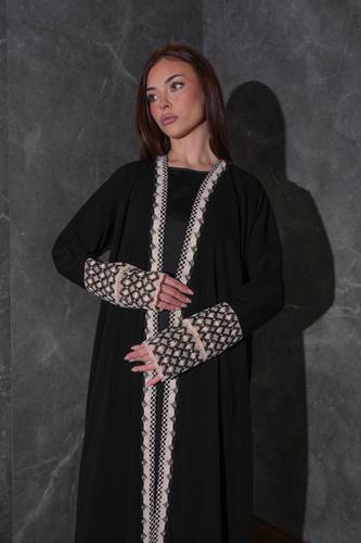 Black Crochet Trim 