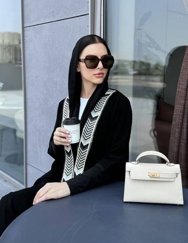 Black with gold embroidery