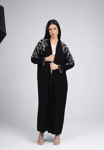 Crystal beaded abaya