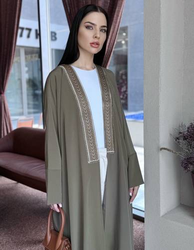 Olive with gold embroidery  