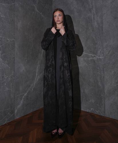  Black Botanical Silk