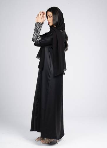  Black with Pearl beaded sleeve