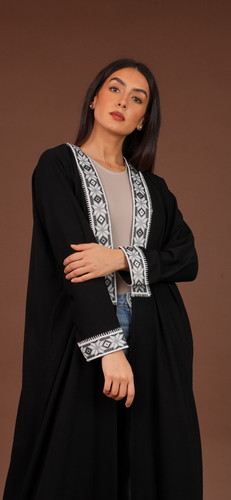 Black and white embroidery 
