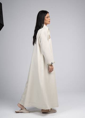  Beige camel thobe with beads