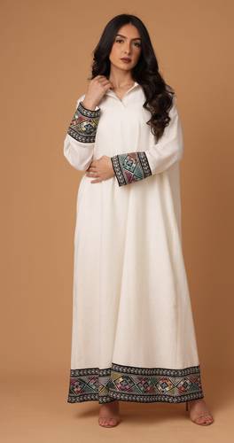 T-shirt linen beige thobe