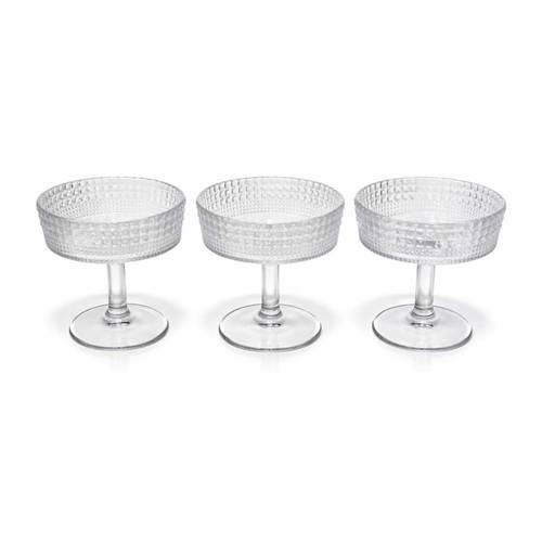 Elegant Glass Serving Set – 3 Pieces