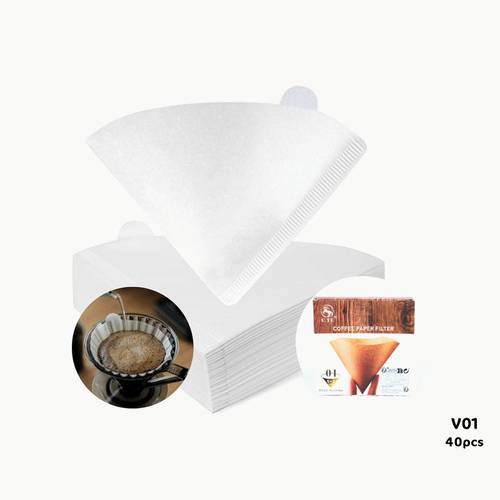 Paper Coffee Filters - White
