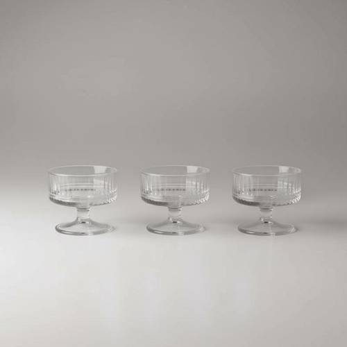 Elegant Glass Serving Set – 3 Pieces