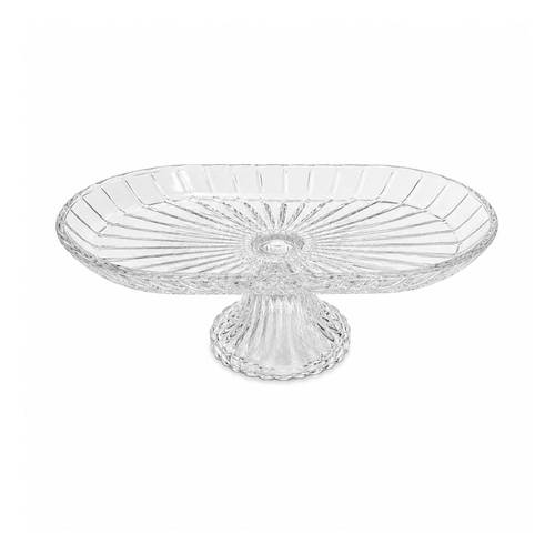 Glass Serving Plate with Base