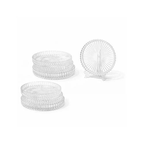 Glass Serving Plates Set 9 cm – 7 Pieces