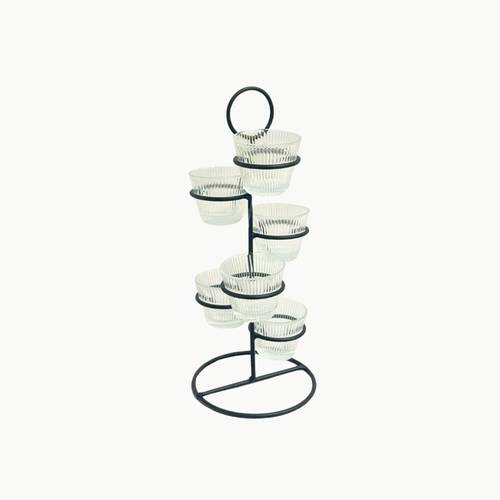Coffee cup set with stand