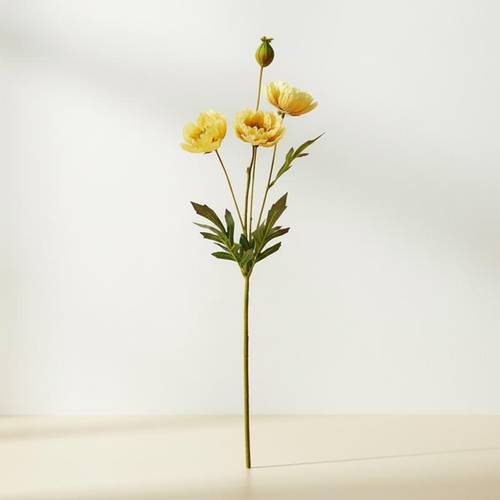Rose branch - beige color