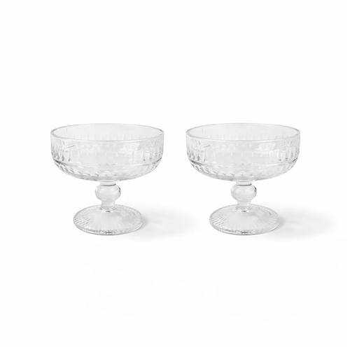 Elegant Glass Serving Set – 2 Pieces