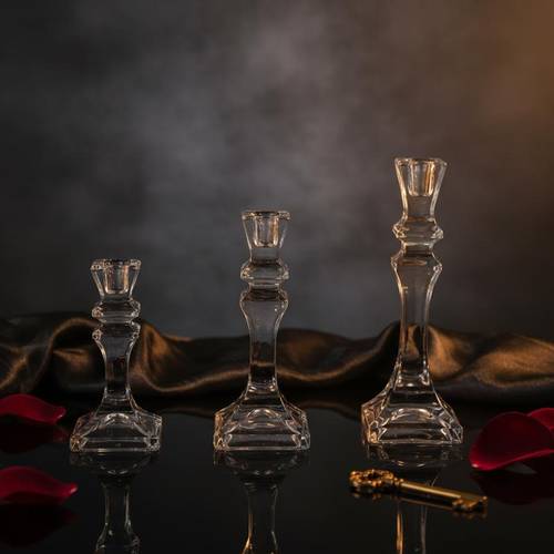   Glass candle holder