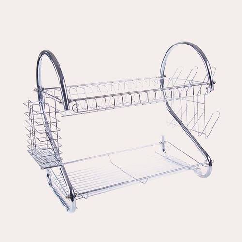 Two-Tier Stainless Steel Dish Drying Rack