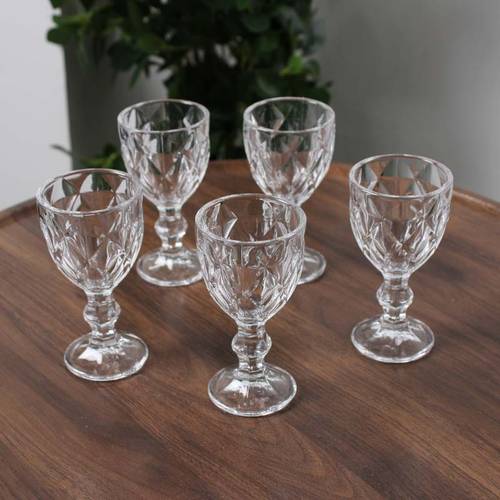 5 Pieces Glass Juice Cup Set