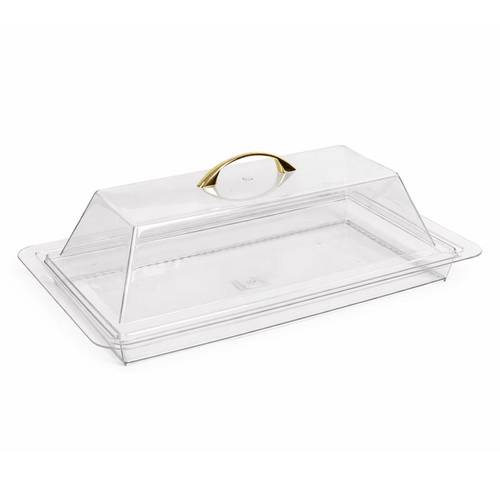 Rectangular Acrylic Serving Tray with Lid