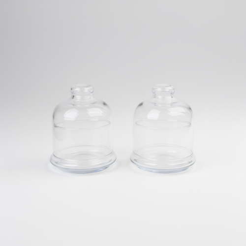 Glass Sugar Bowl with Lid – Set of 2
