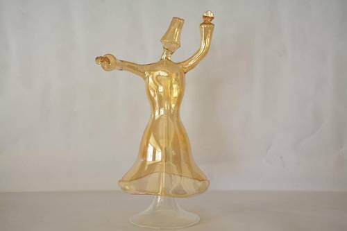 Mawlawe dancer glass amber