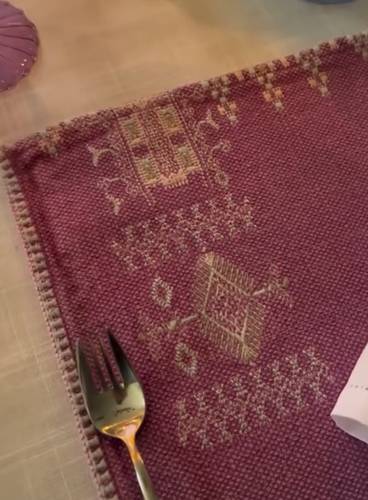Place mat lilas