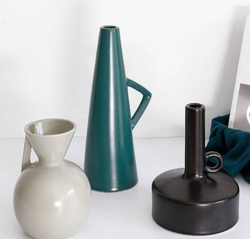 Ceramic ornaments nordic vases