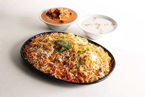 Butter Chicken With Biryani Rice